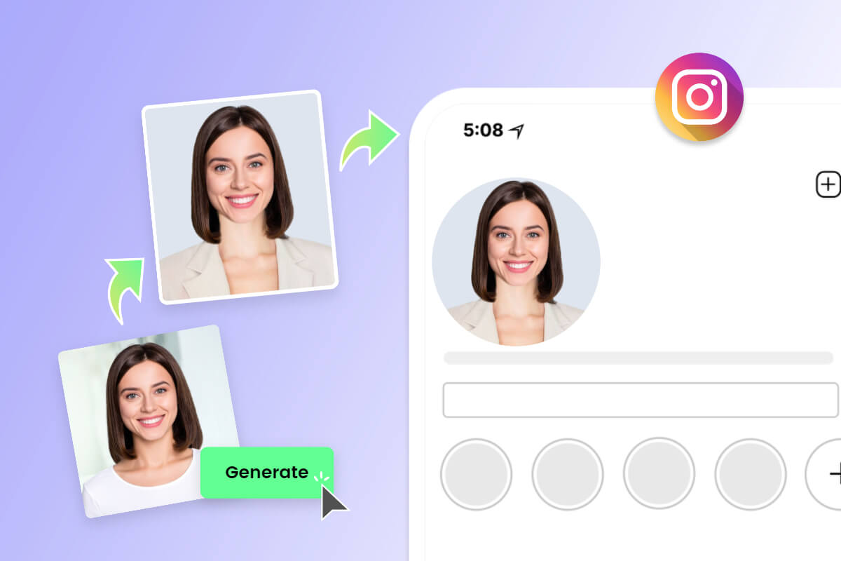Создайте профессиональный аватар для профиля Instagram