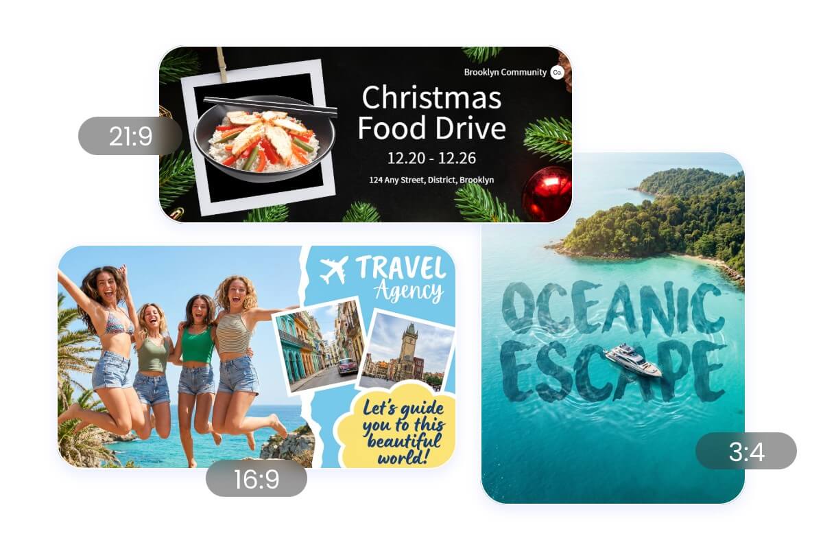 Generate ai banners in multiple aspect ratios
