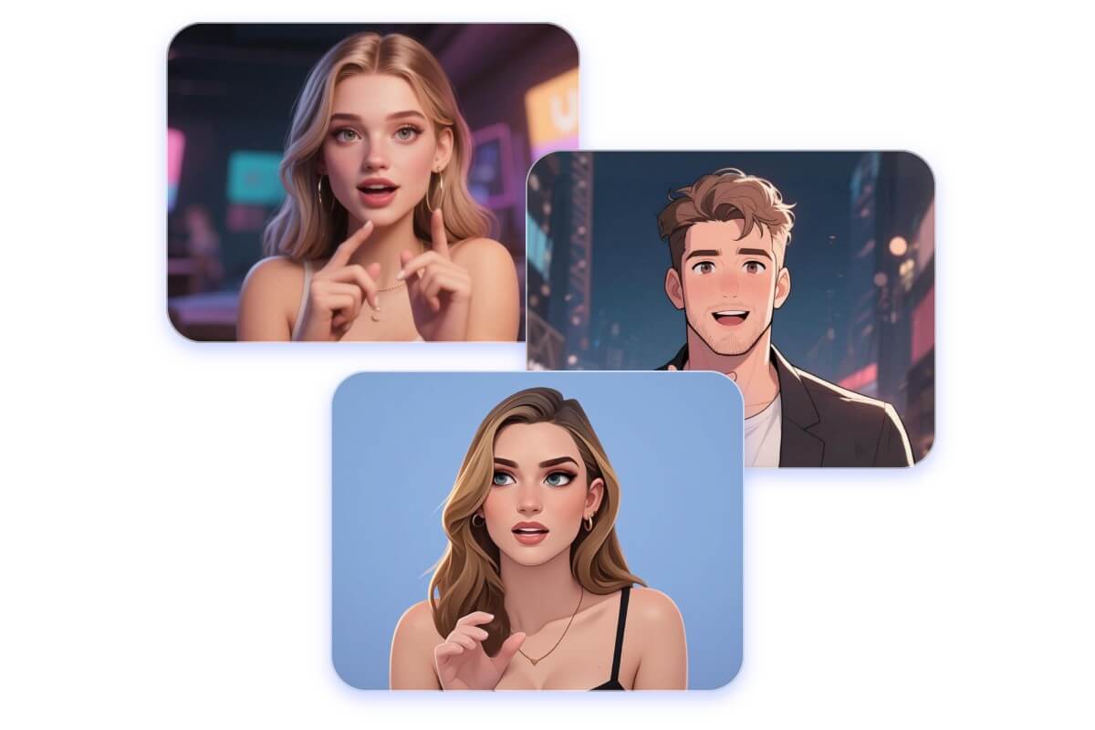 Generate ai virtual influencers in multiple styles
