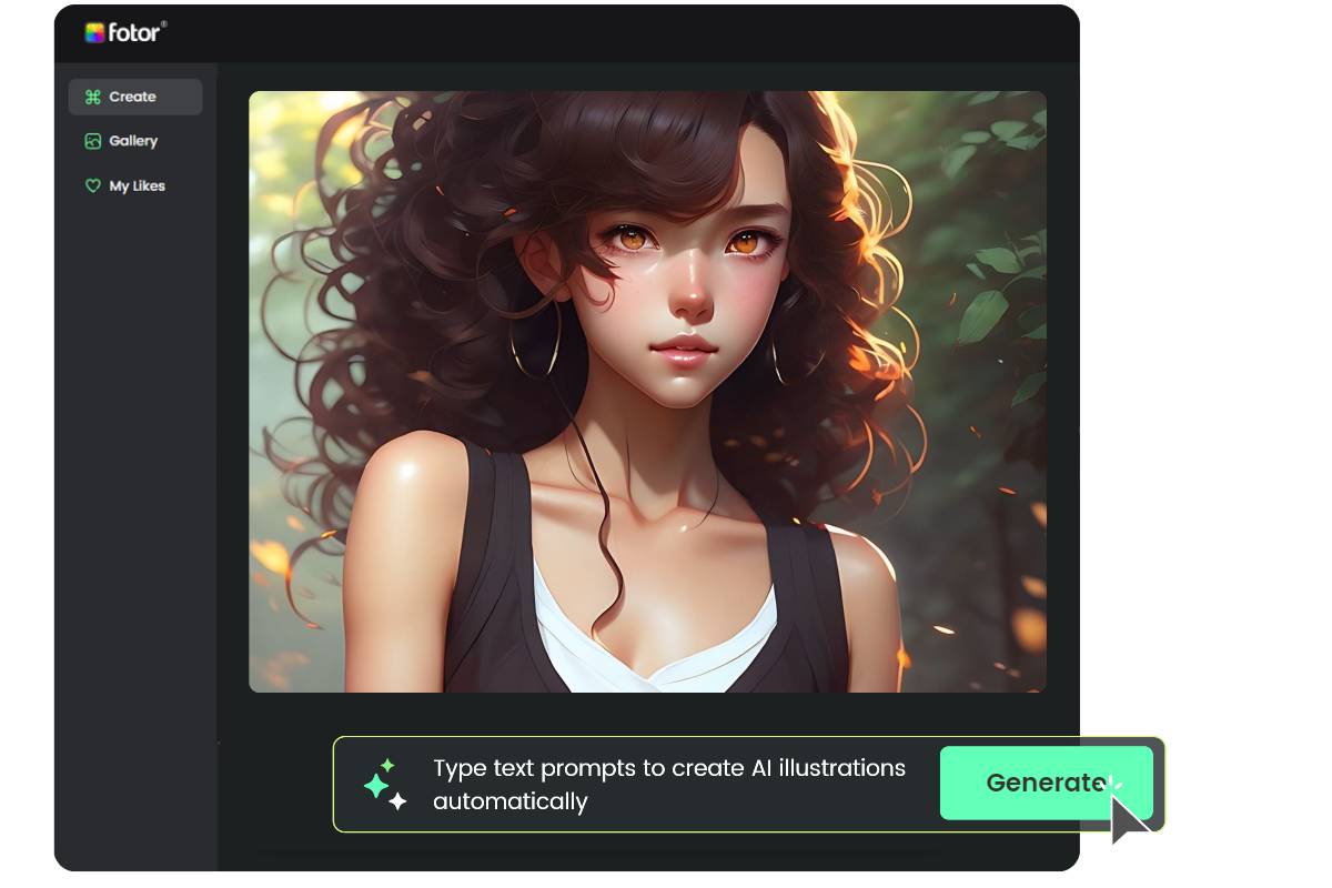 Construa um retrato feminino em estilo anime para destacar suas redes sociais.