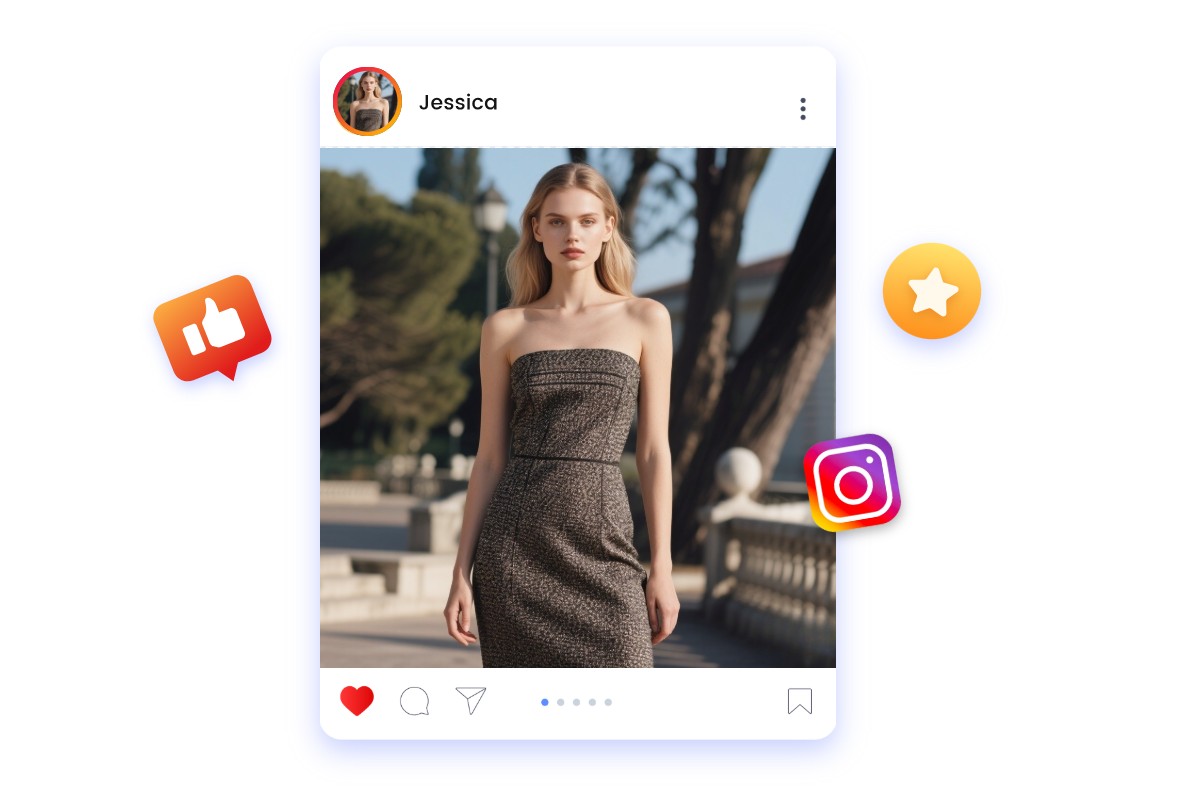 Generate engaging social media fashion content