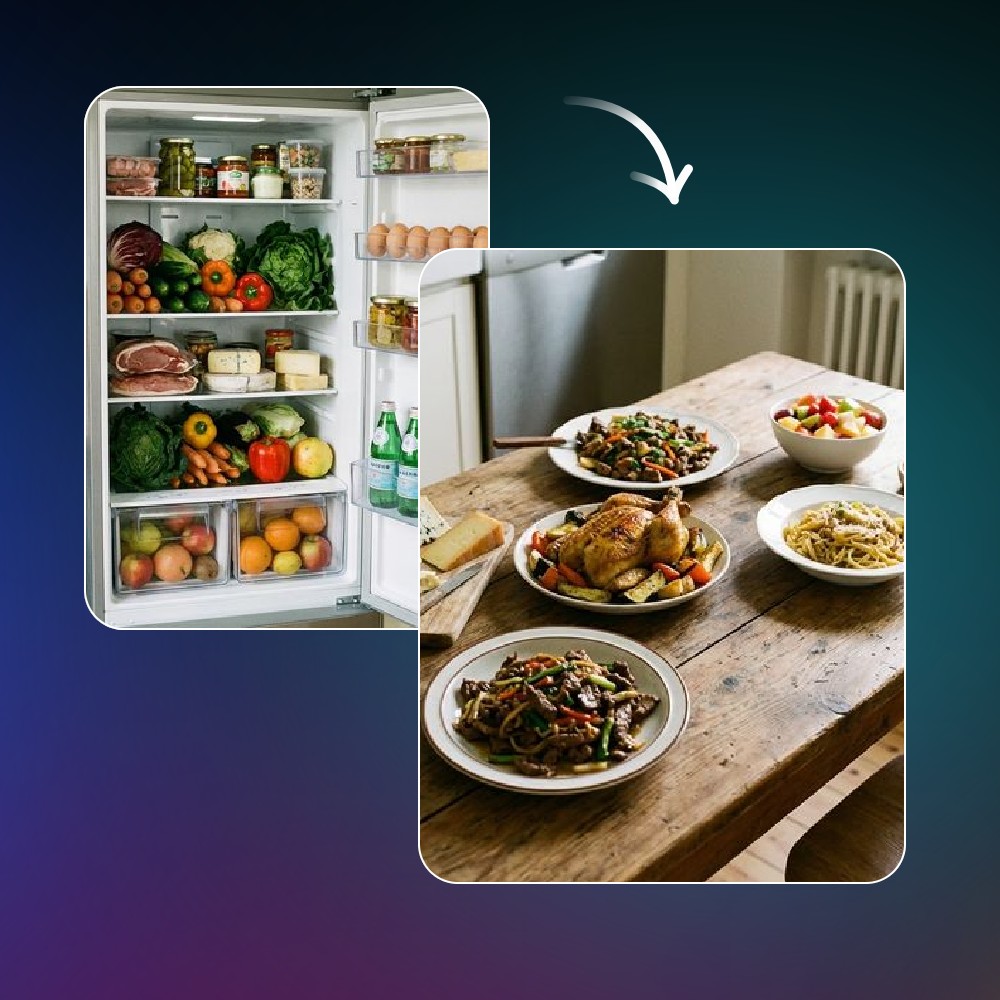 Generate recipes from the ingredients you already have