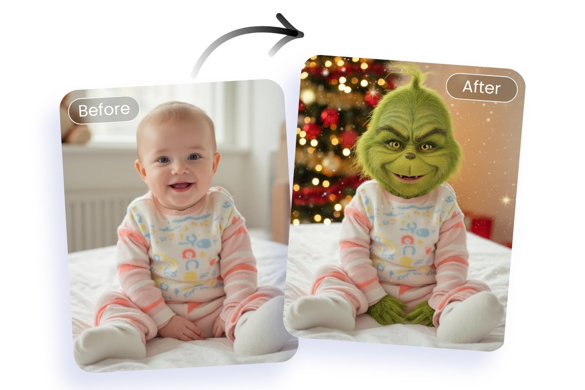 Grinch a baby photo