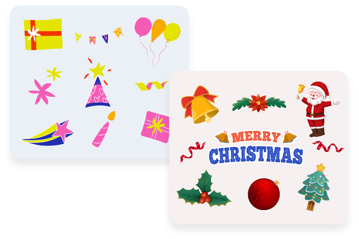 holiday stickers