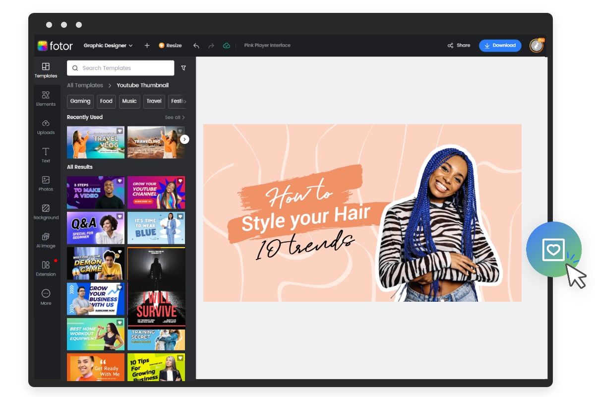 Как использовать fotor youtube banner maker для создания баннера с изображением дамы в светло-оранжевом bg