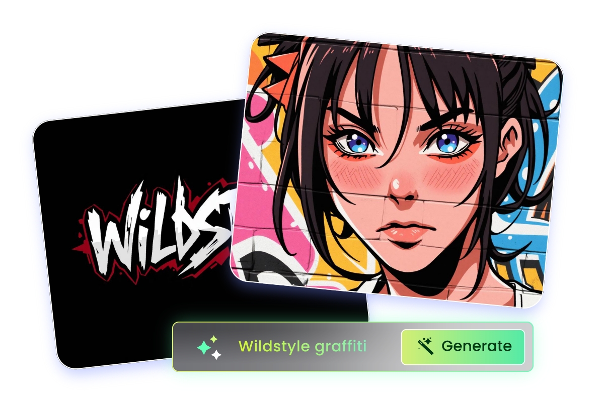 Instant and intuitive AI graffiti generator from text online