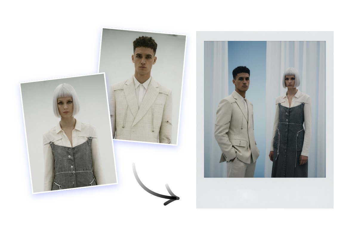 Crea fotos Polaroid retro con IA para campañas de marketing y diseño