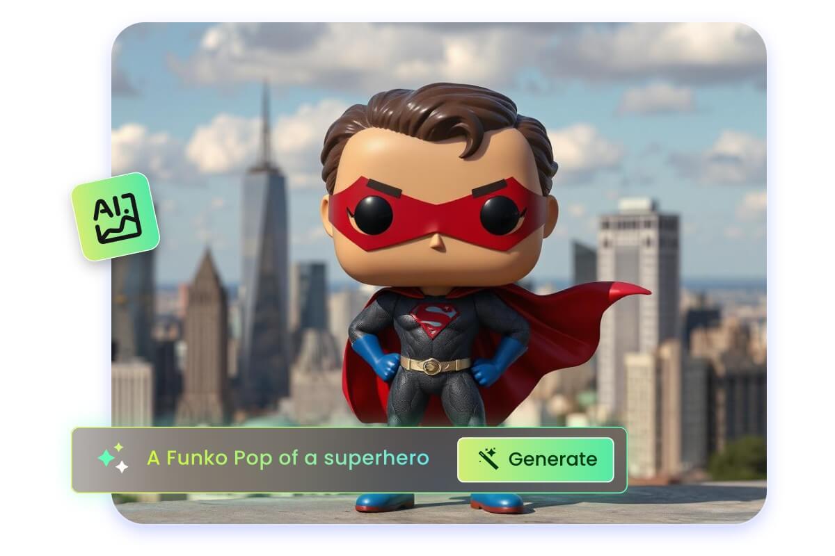 Make a Funko Pop superhero in one click