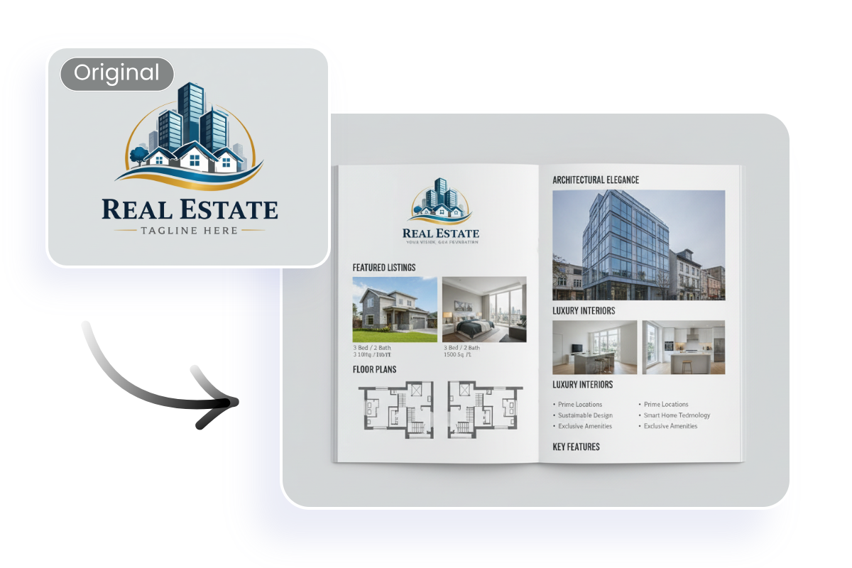 Make a brochure with your own content and visuals