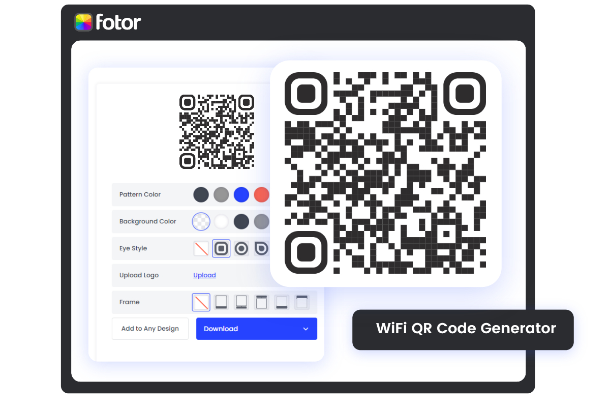 Crea un Codice QR WiFi Personalizzato nel Generatore di Codici QR WiFi Online di Fotor