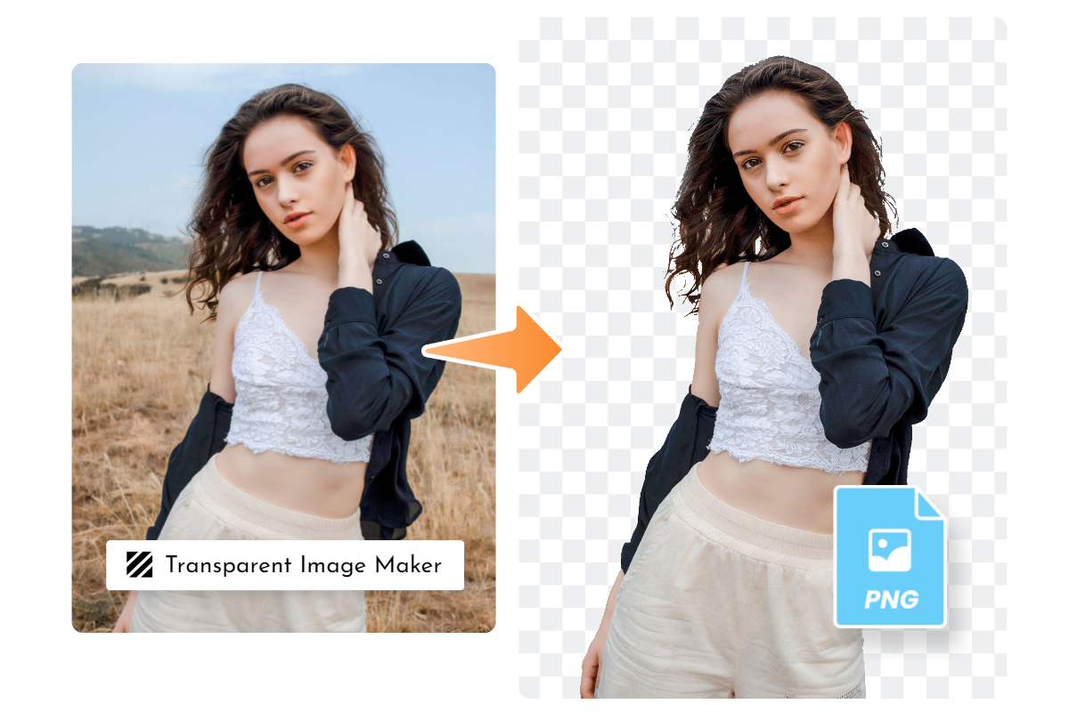 Rendre le fond d’une image de femme transparent avec le créateur de fond transparent de Fotor