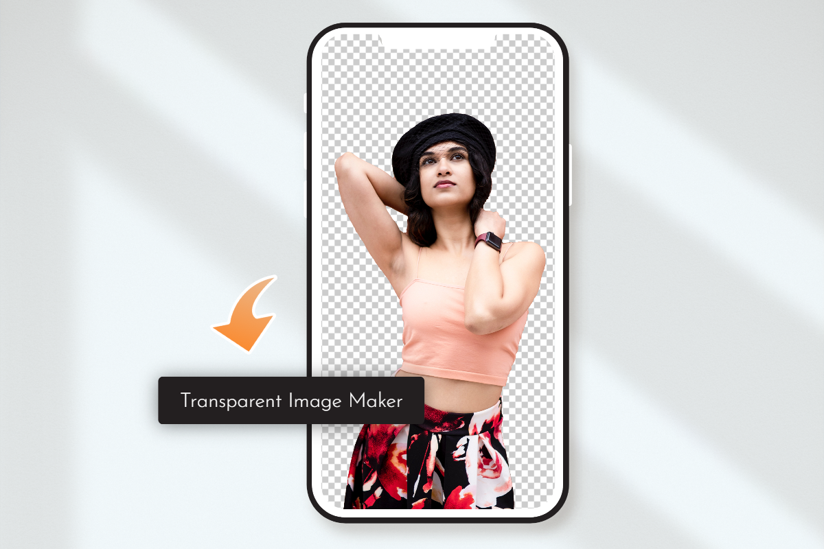 Membuat gambar wanita transparan menggunakan aplikasi pembuat gambar transparan Fotor