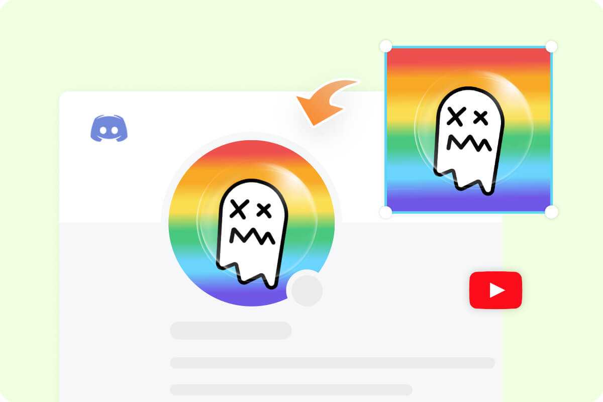 Make cute icon for discord and youtube