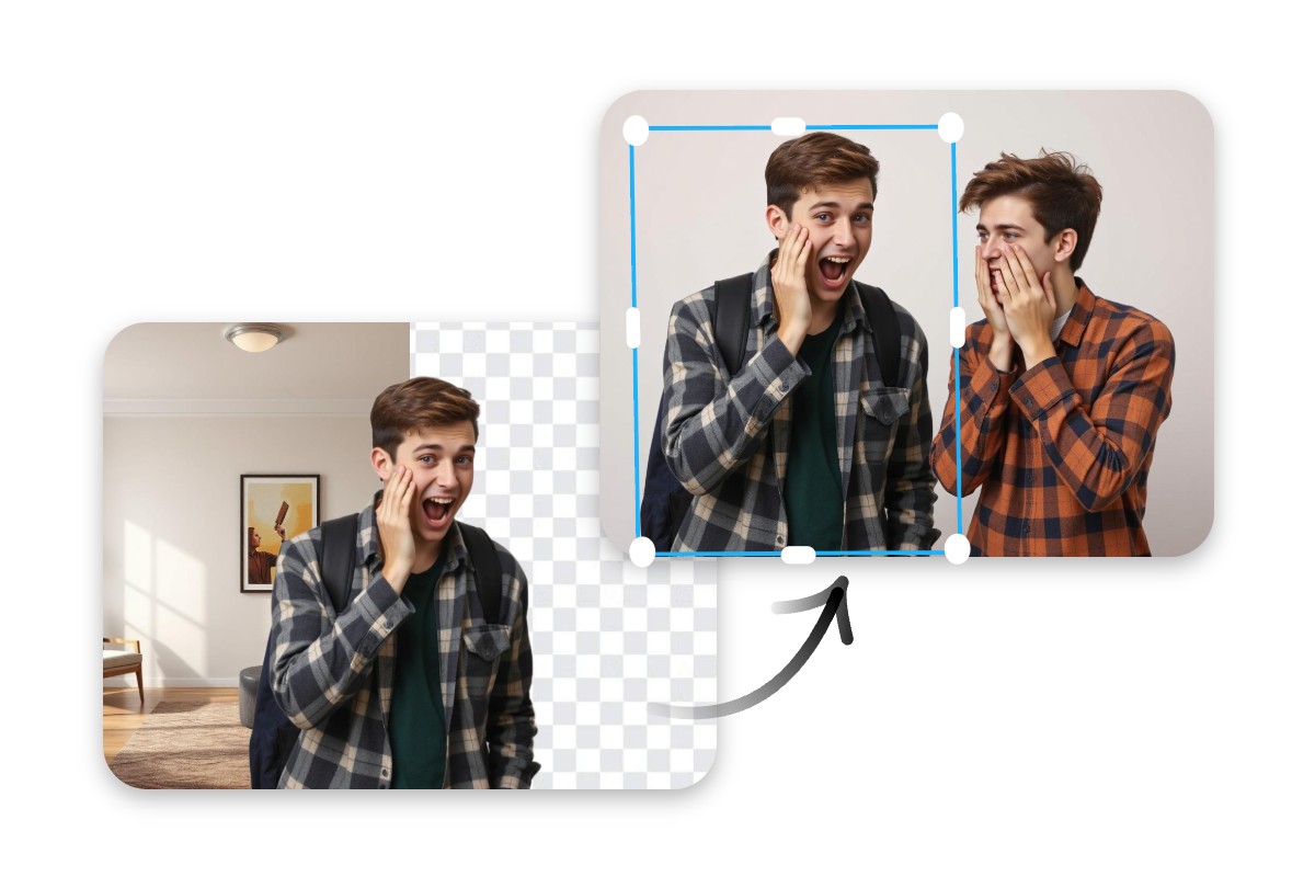 Make funny images with friends using fotor