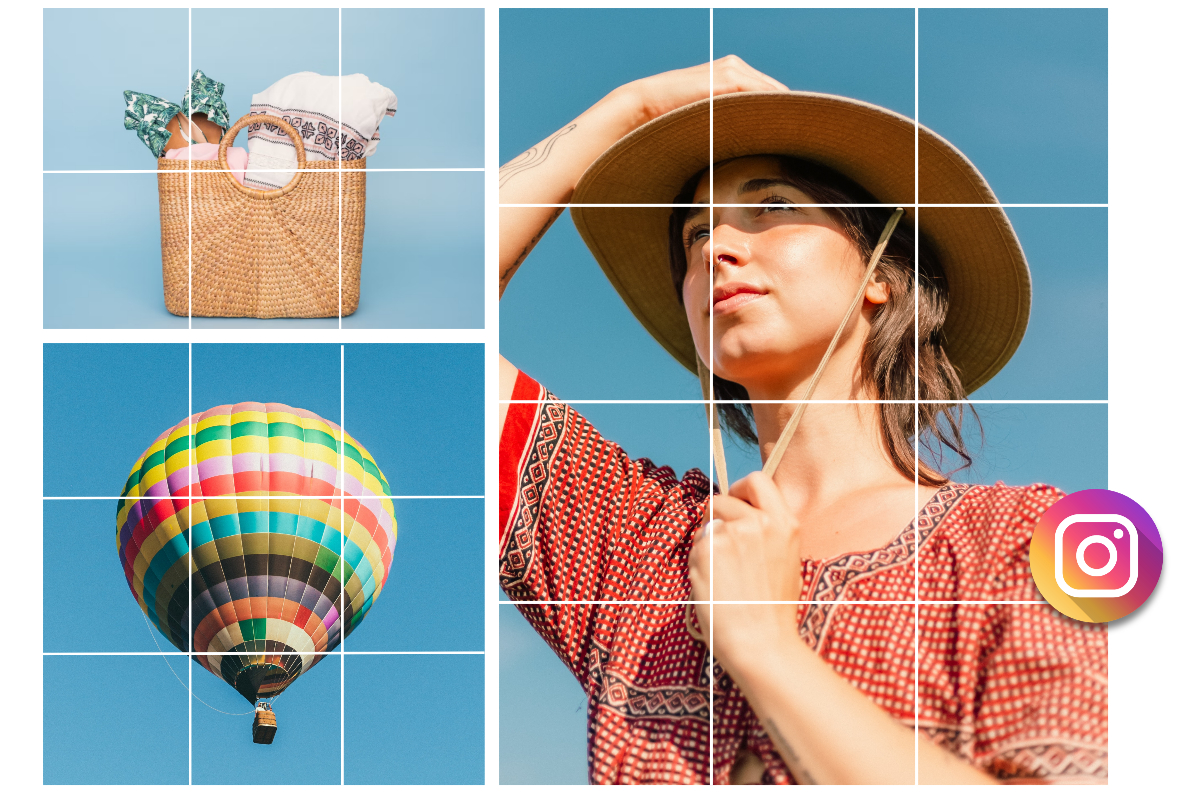 Make various splitted images in different grids for instagram