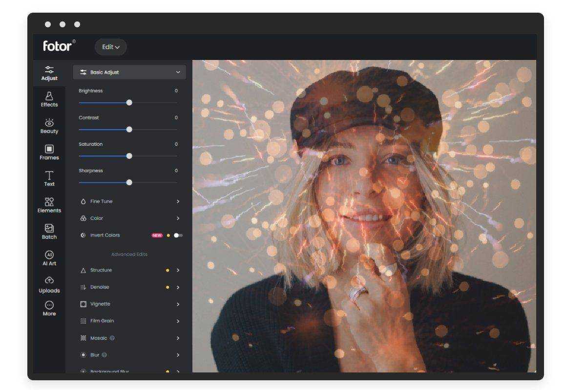 Mask photos in Fotor online masking photo editor