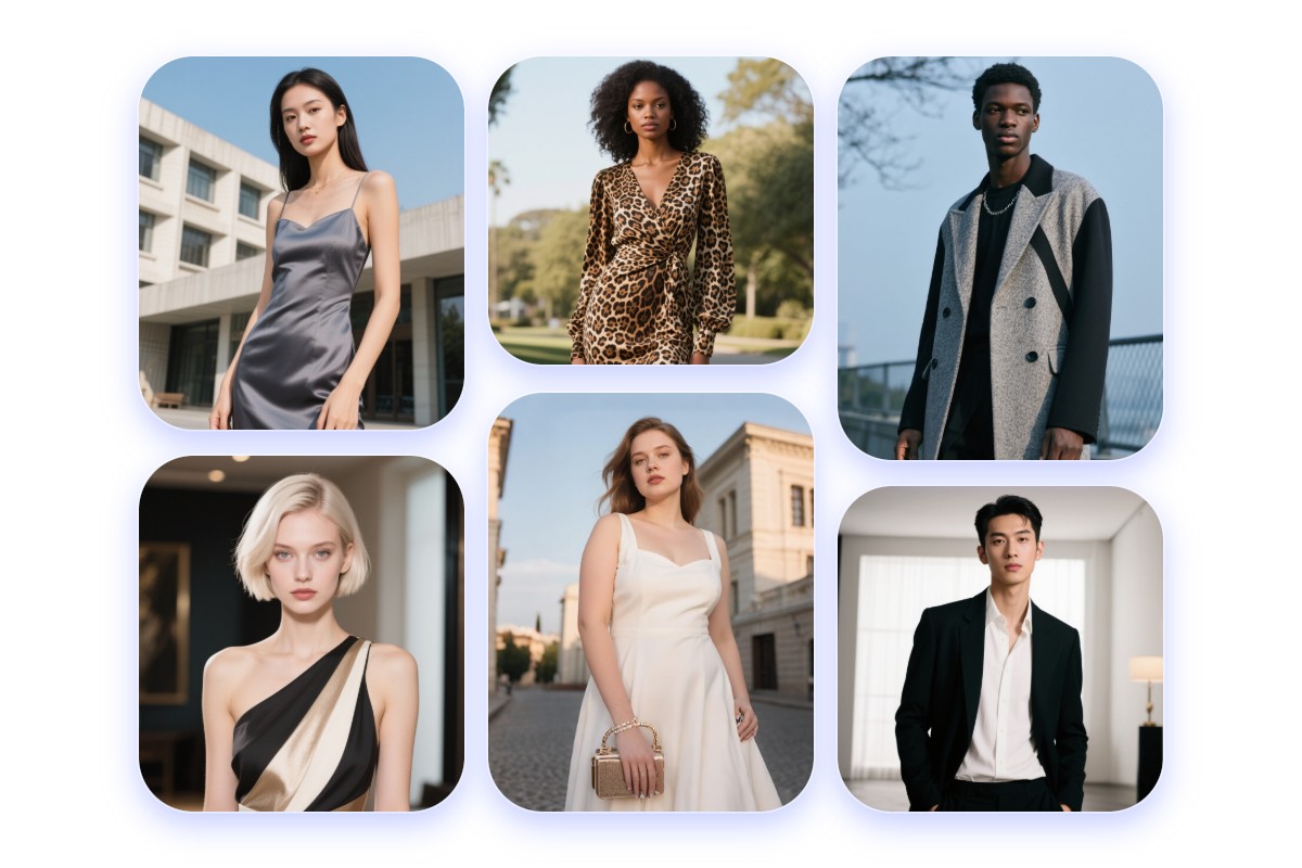 Models for every size gender and region