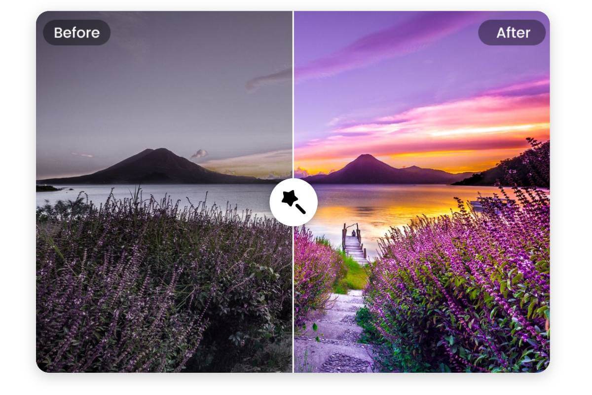 Miglioramento automatico delle foto con un clic utilizzando l'editor di foto Fotor AI