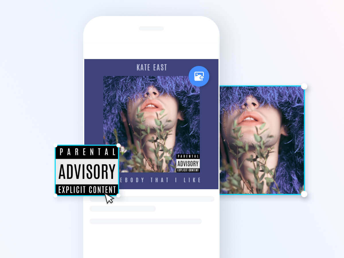 Parental advisory album cover templates