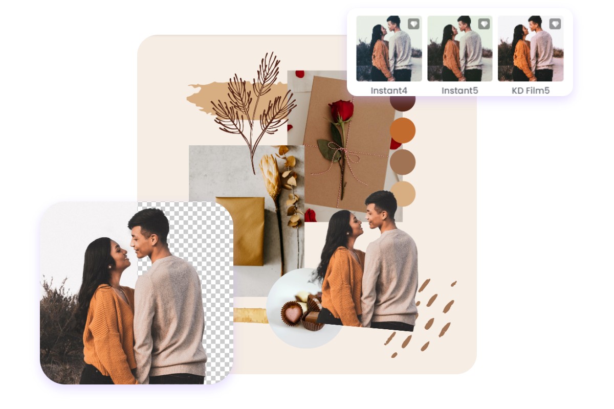 Personalize templates with editing tools