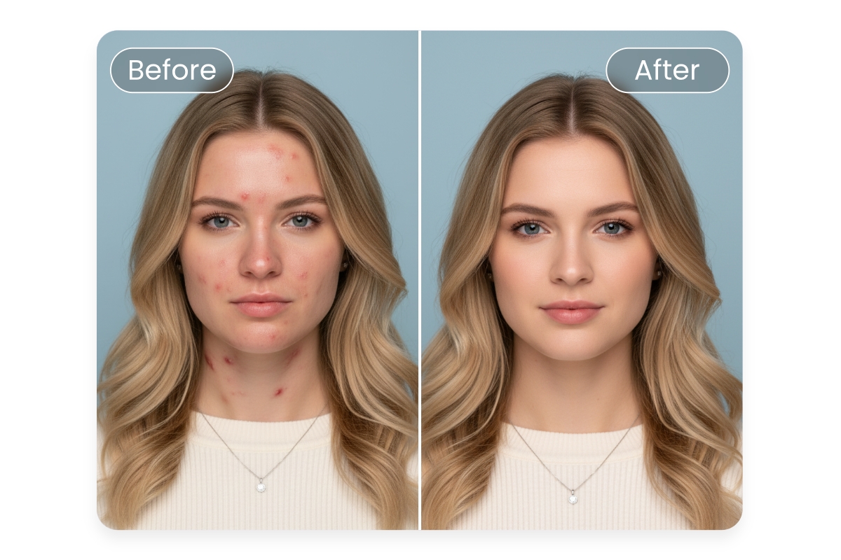 Retoucher la photo pour un meilleur score de test de beauté du visage