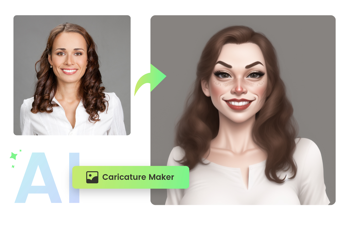 Conversion de photo en caricature avec le générateur de caricature de Fotor
