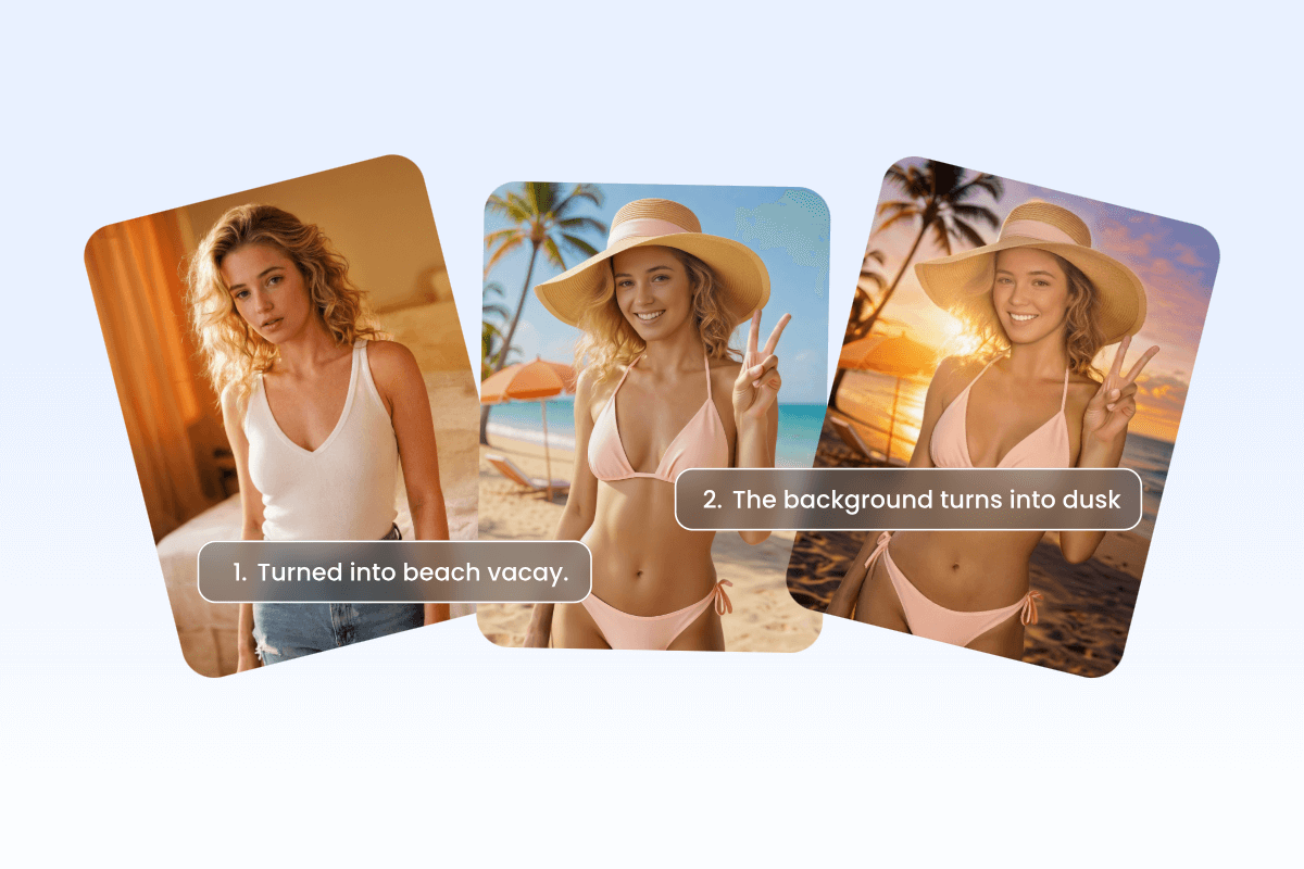 Progressive multi turn editing for refined results