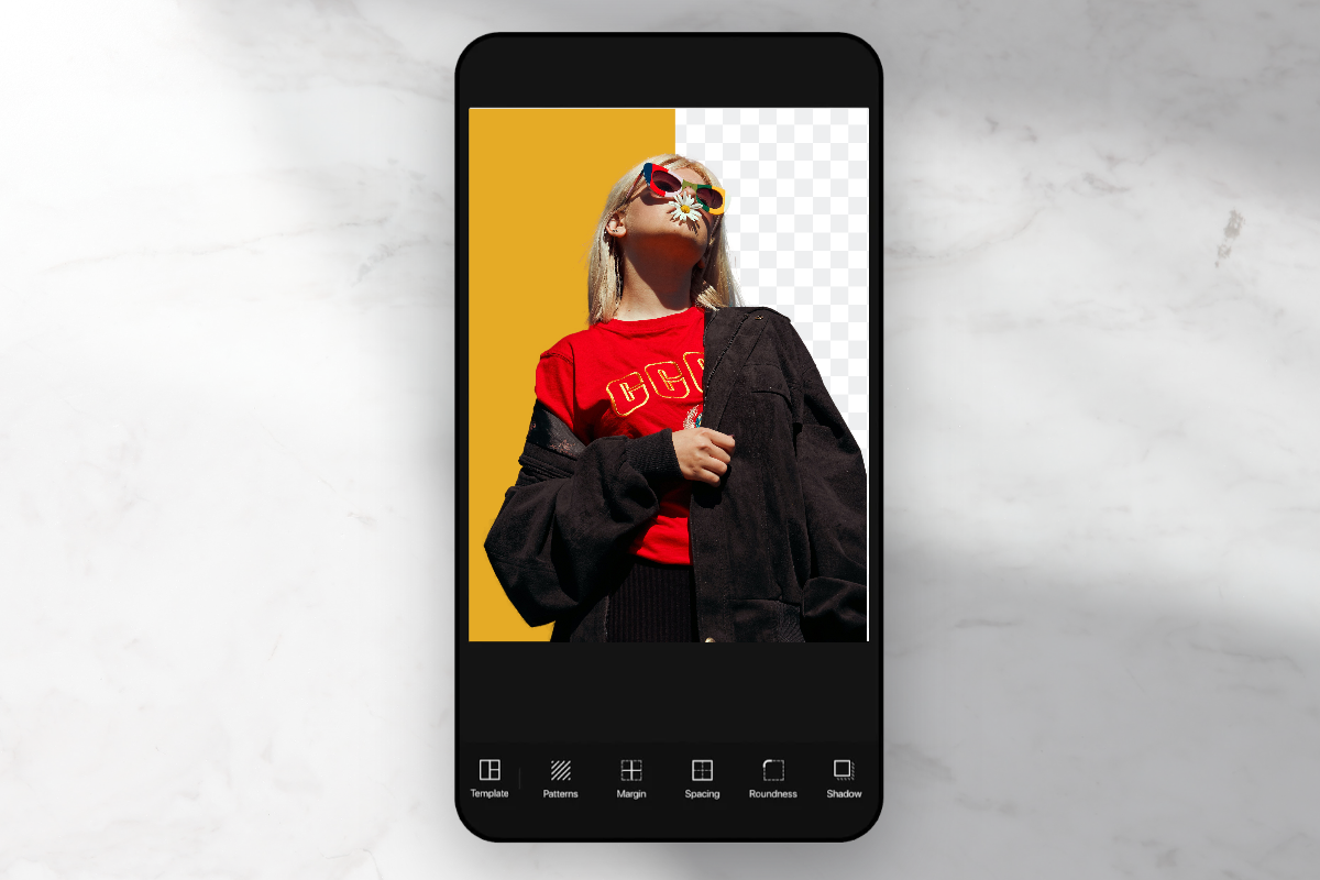Remove background color on iphone
