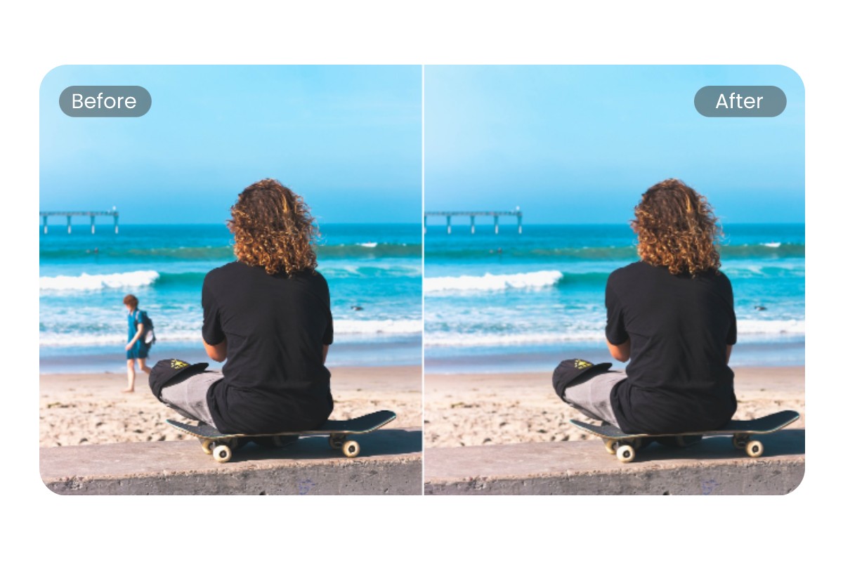 Remove people from photos