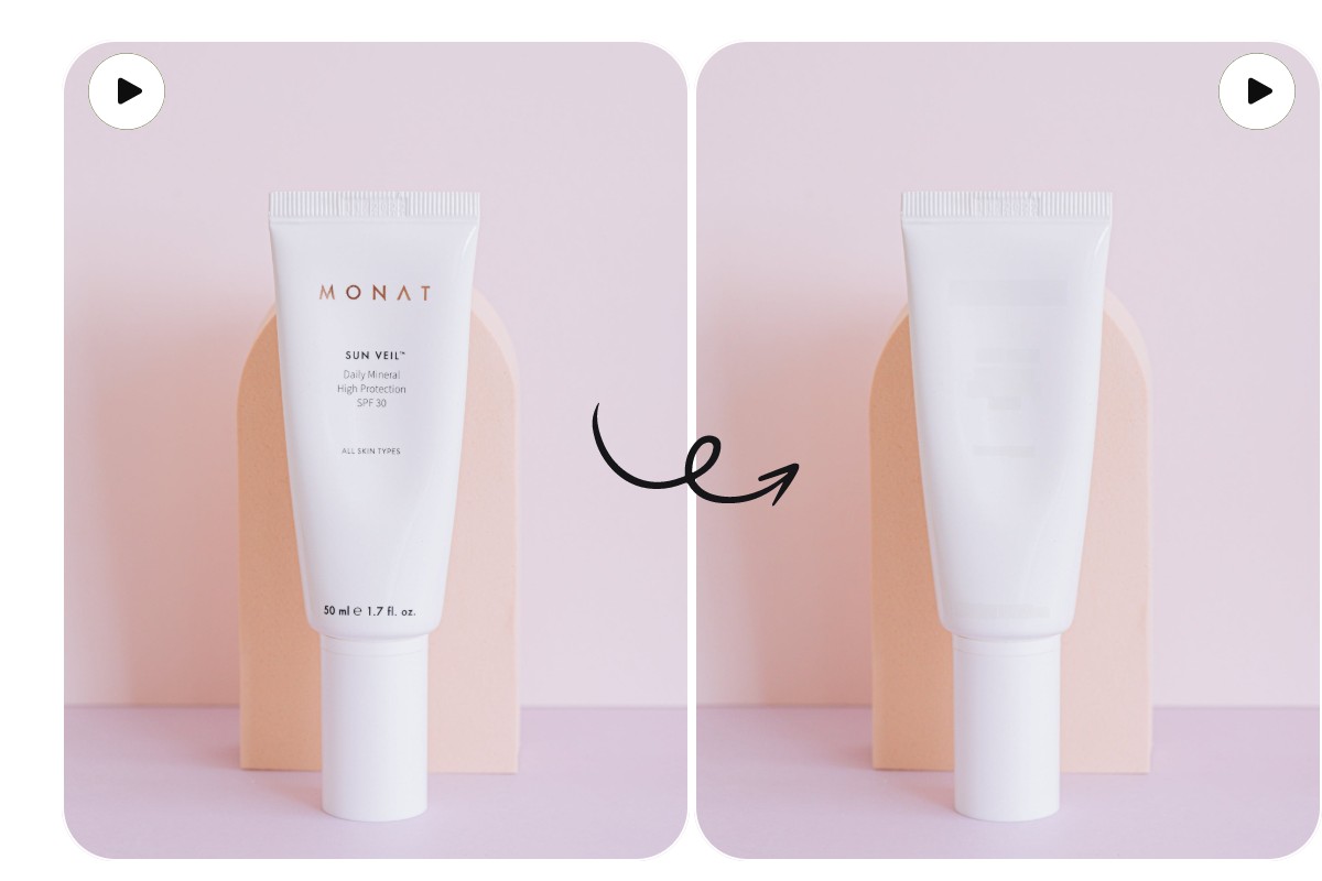 Remove text from a skincare product video with fotor video text remover