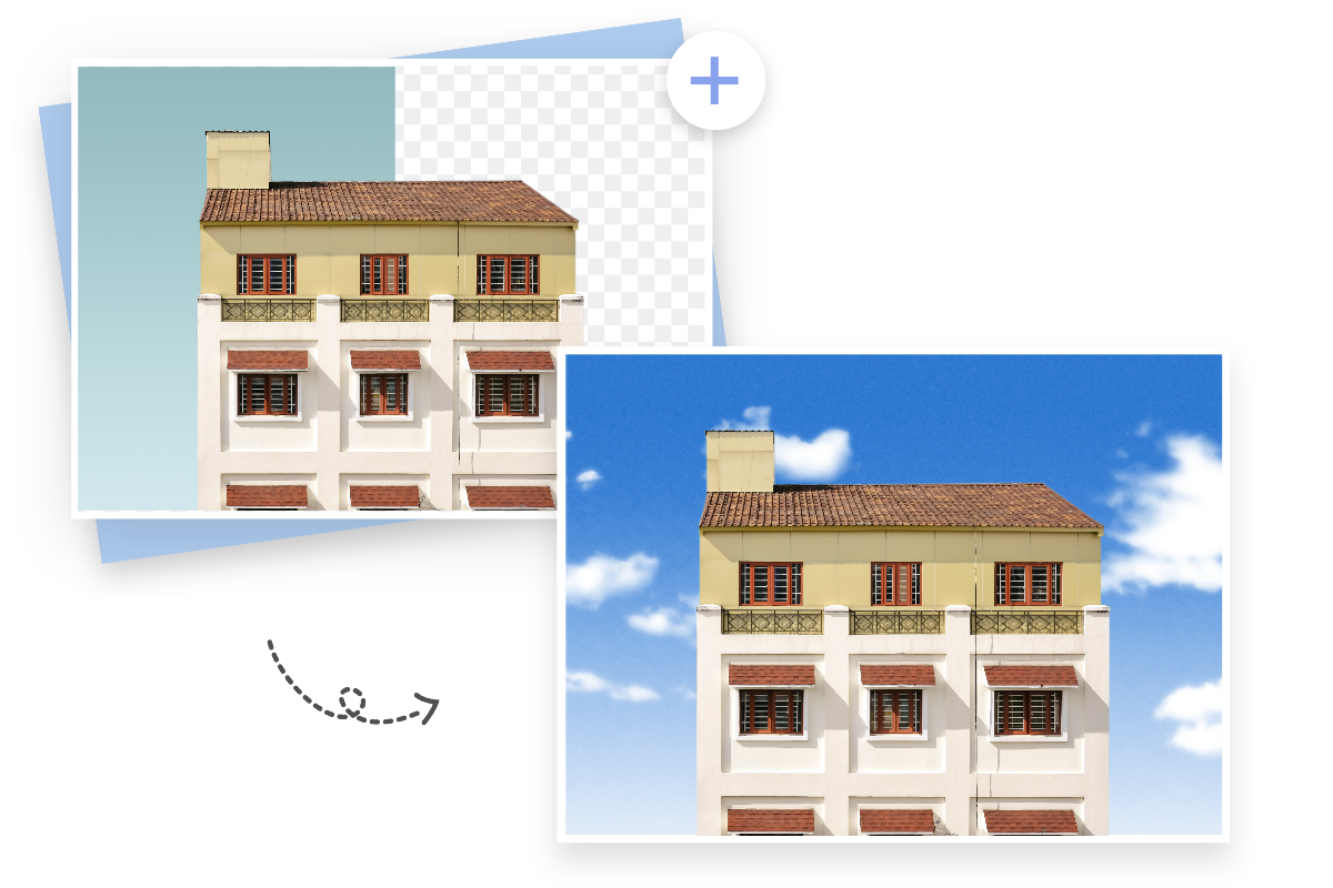 Supprimer les fonds d'images de biens immobiliers par lot et rendre les fonds à de superbes images dans le suppresseur d'arrière-plan de Fotor.