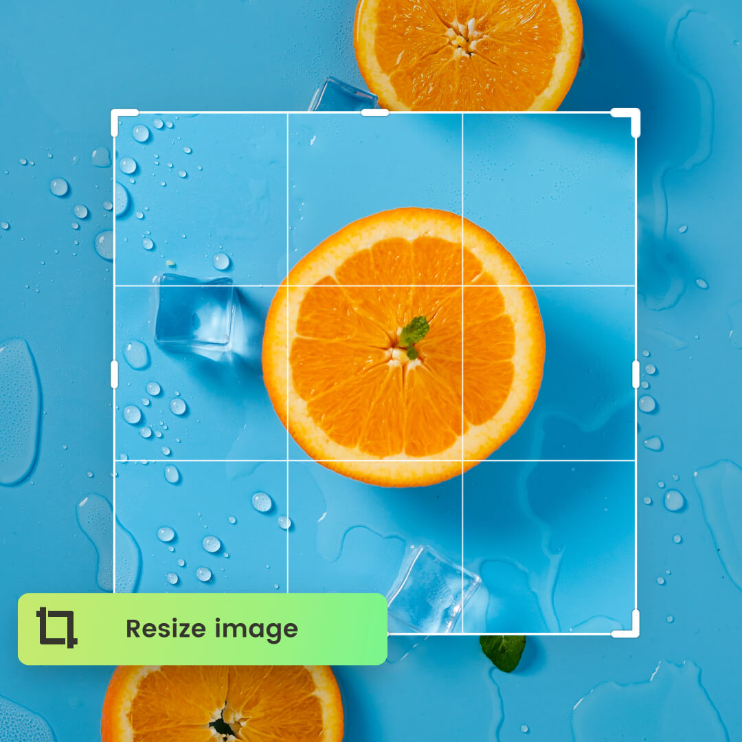 Resize an orange image