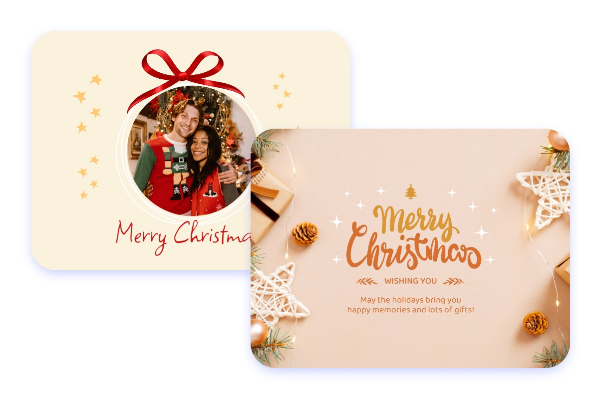 Send Christmas wishes in a digital card