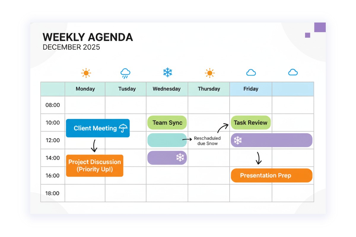 Simple optimization and adjustments with smart schedule