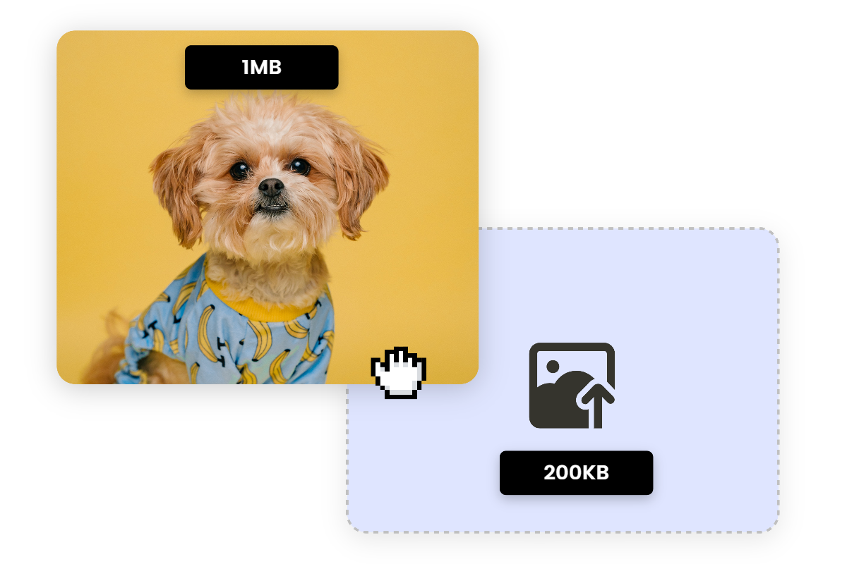 Simply drag and drop a 1mb image to fotor mb to kb converter to change it into 200kb
