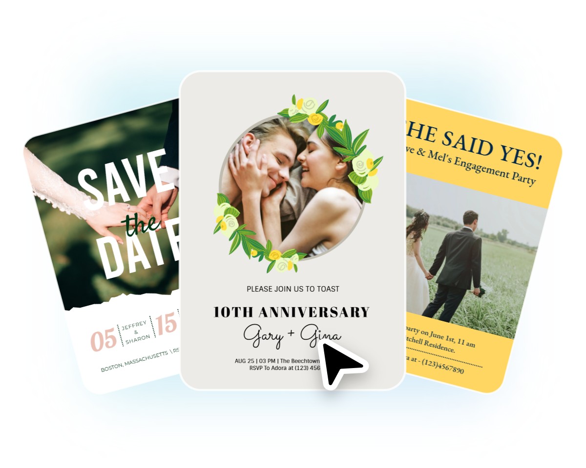 Step 1 choose your favourite invite template