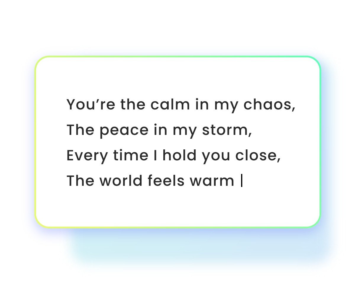 Step one input your lyrics in fotor lyrcis to song ai