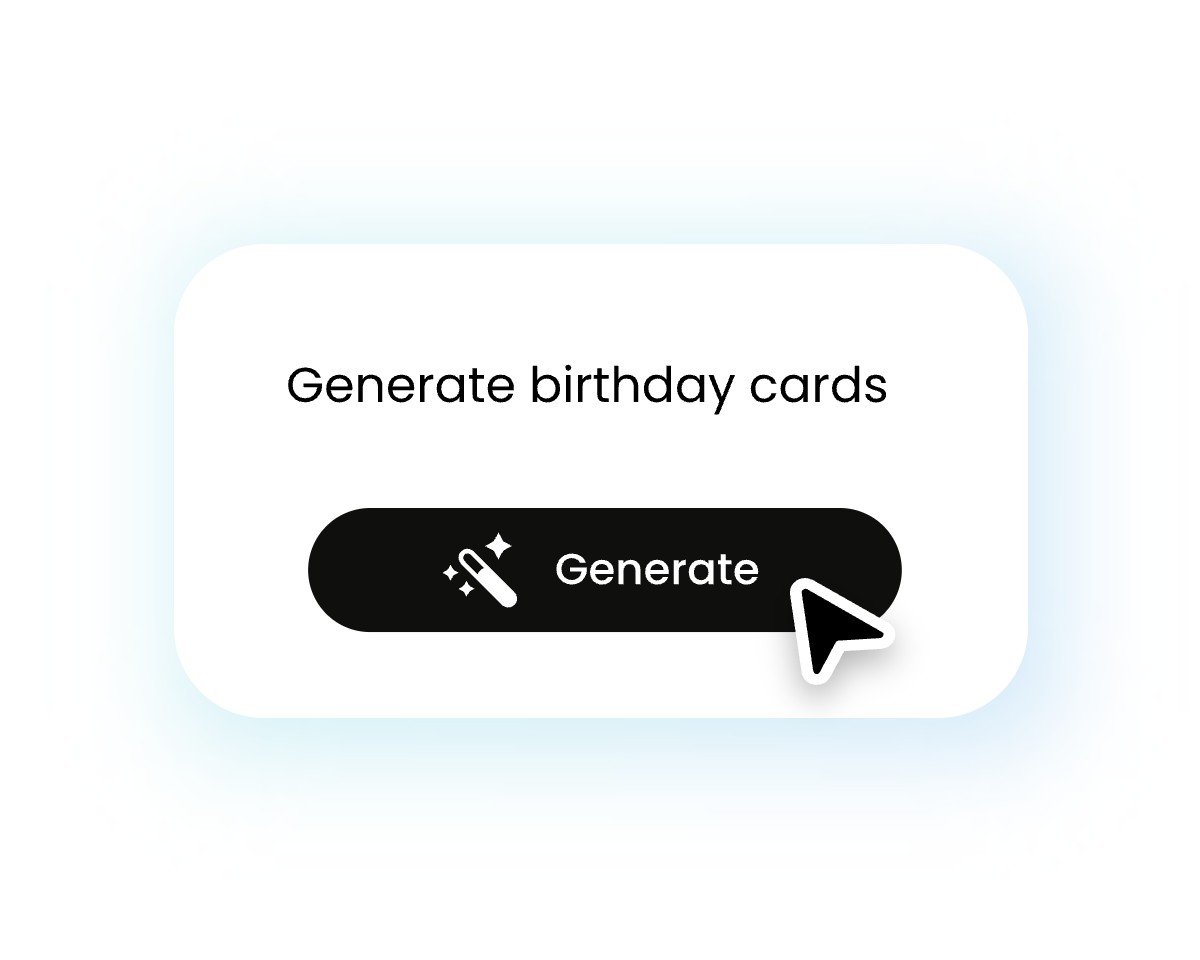 Step one enter a prompt on fotor birthday card generator