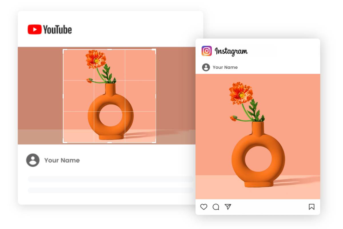 Instagram 및 Youtube용 스트레치 이미지