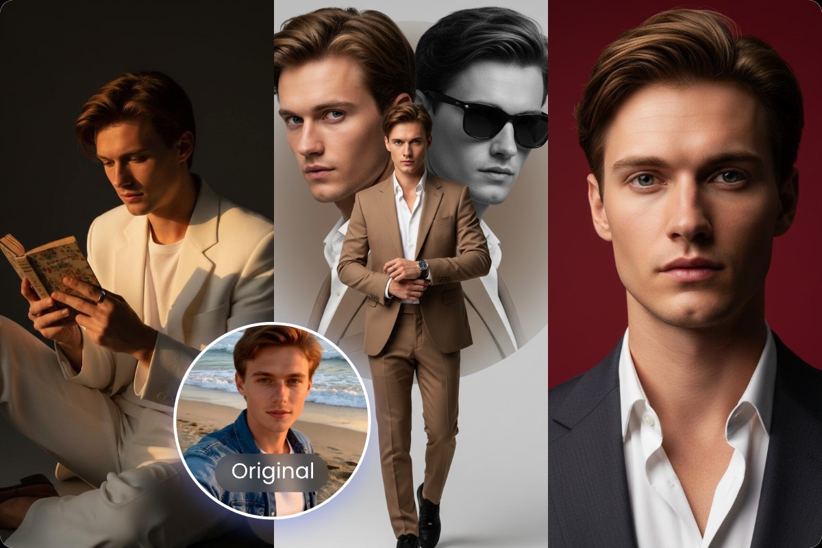 Three types of viral male cinematic portraits on social media