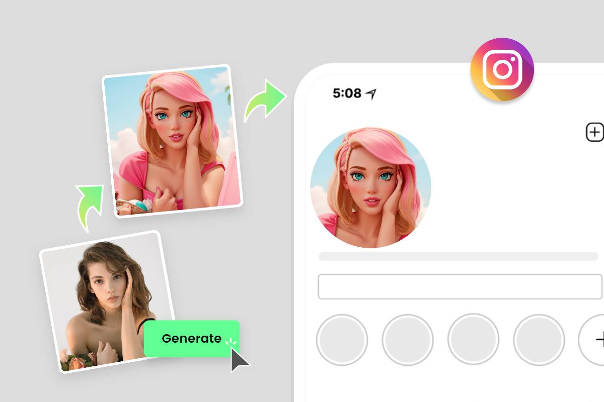 Transforme um retrato feminino em estilo Barbie e use como foto de perfil no Instagram.