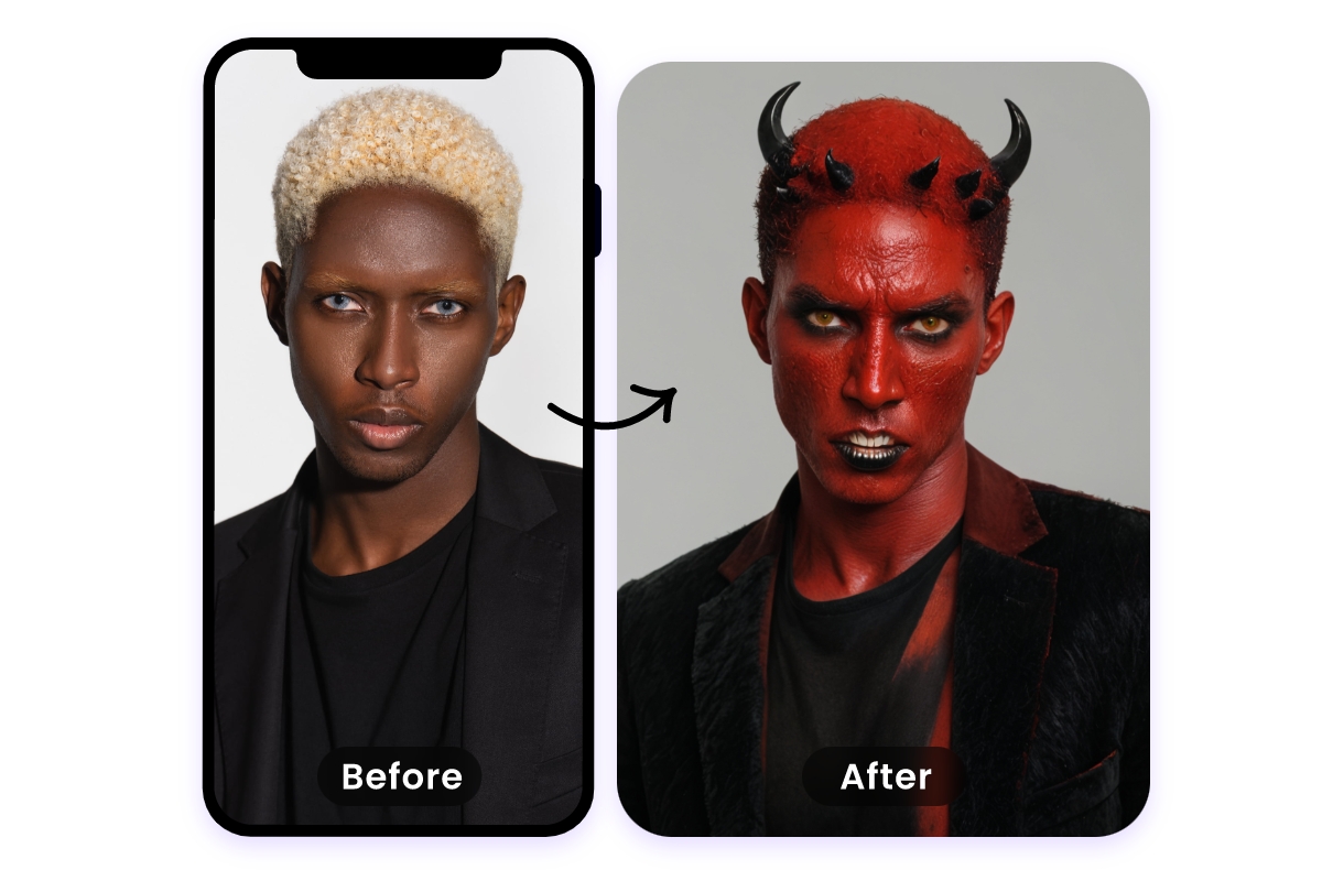 effets Halloween sur mobile