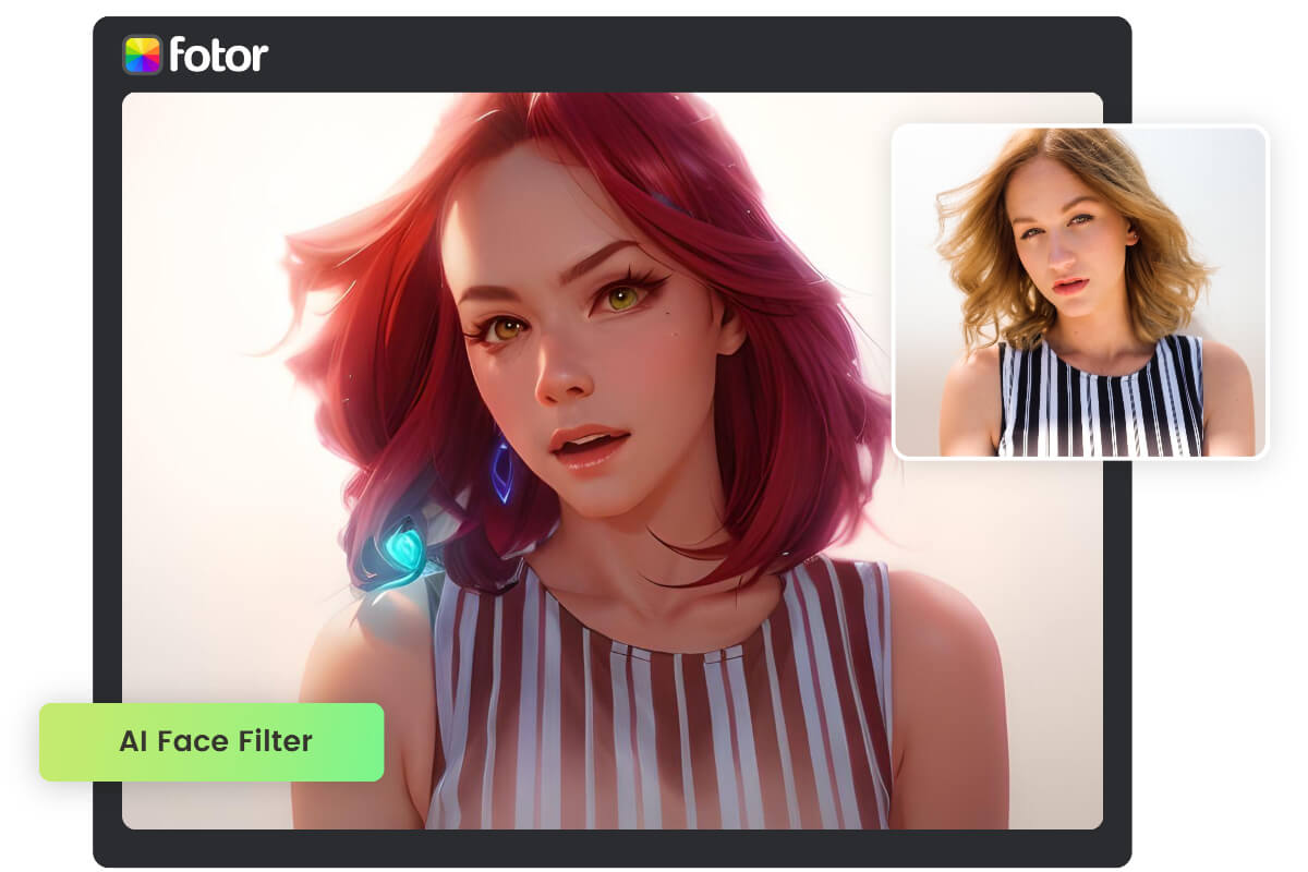 Transformer un portrait féminin en personnage d’anime grâce au filtre visage IA