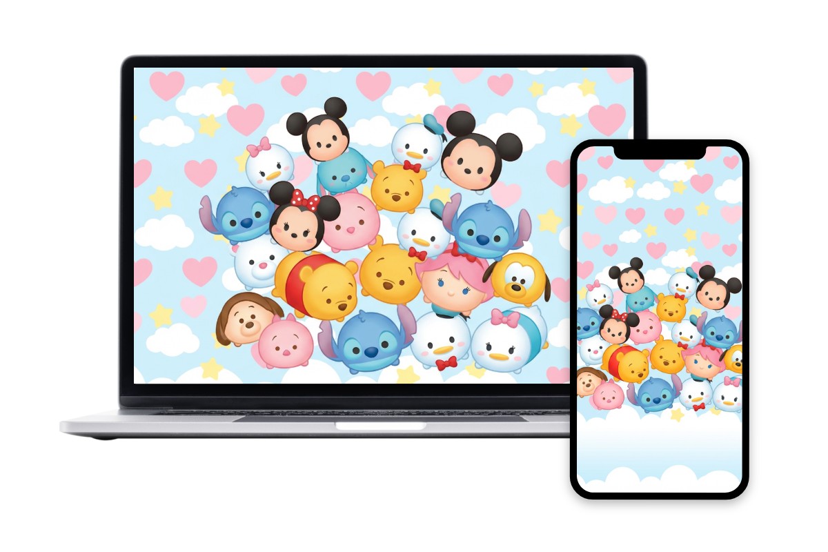 スマホ・PC両対応!ツムツム壁紙をアプリやWebで自由に作成