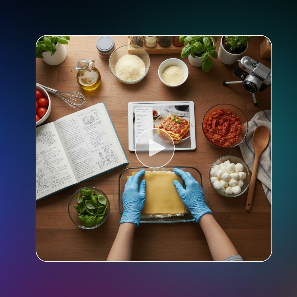 Turn ai generated recipes into step by step cooking videos