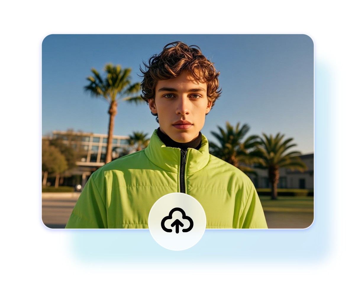 Upload a picture of a man with curly hair