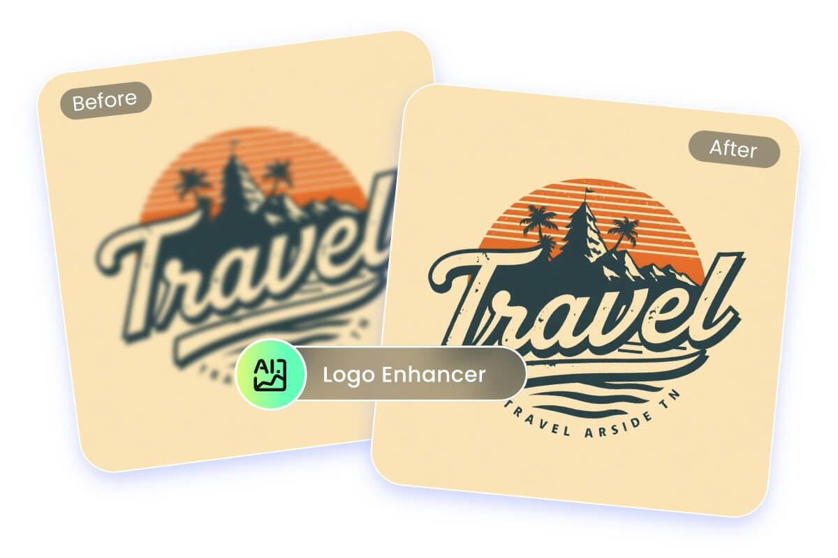 Use ai powered logo enhancer to clear your logo without effort in fotor