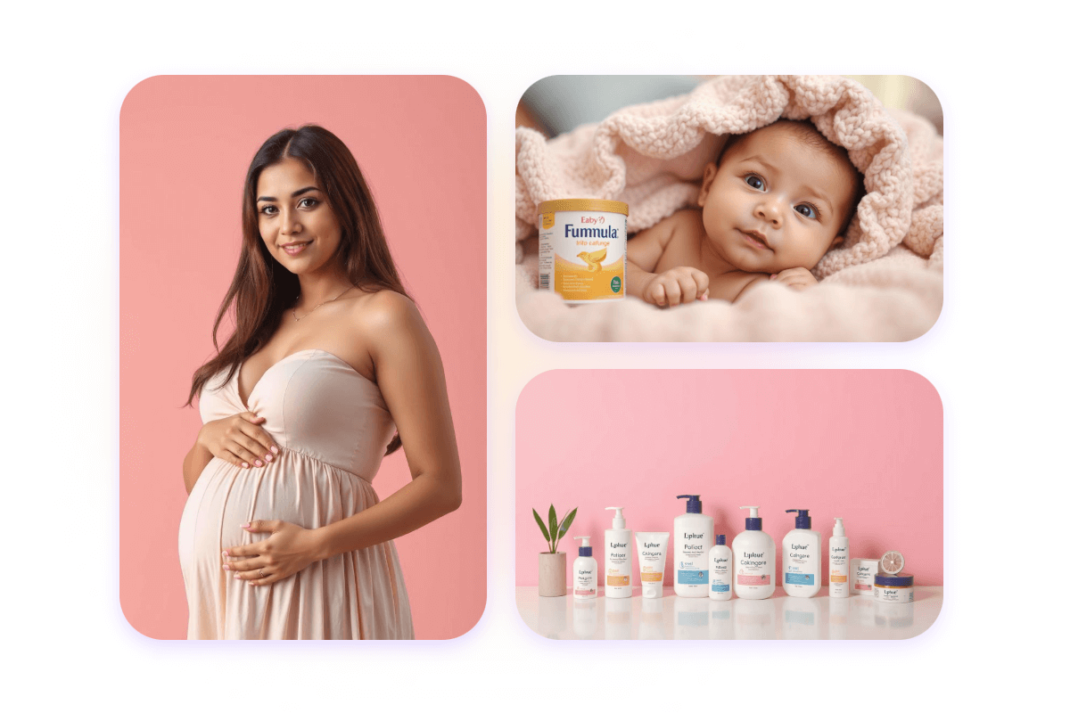 Use ai pregnant filter to create pregnant photos for maternity products
