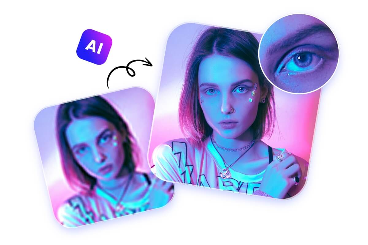 Use ai to upscale a video of a cool girl to 4k without losing quality
