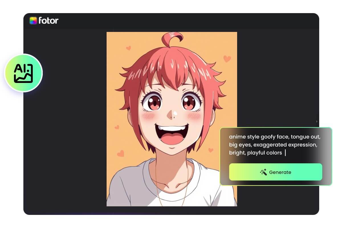 Use fotor ai emoji generator to create ai emojis from text or image